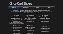 Desktop Screenshot of cincycardshows.com