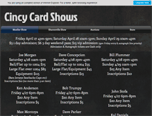 Tablet Screenshot of cincycardshows.com